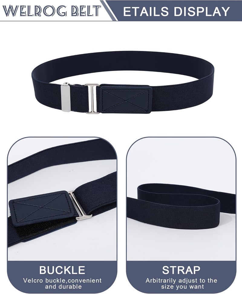 WELROG Kids Belts for Boys - Velcro Buckle Toddler Belt Elastic Adjustable Belt for Boys Girls - Image 5
